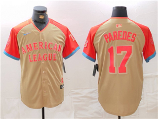 American League #17 Isaac Paredes Cream 2024 MLB All-Star Game Limited Jersey