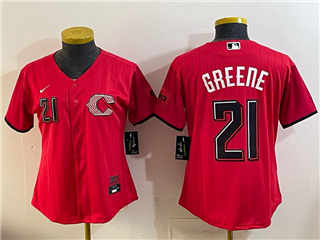 Cincinnati Reds #21 Hunter Greene Women's Red 2026 City Connect Jersey