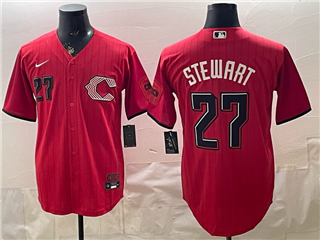 Cincinnati Reds #27 Sal Stewart Red 2026 City Connect Jersey