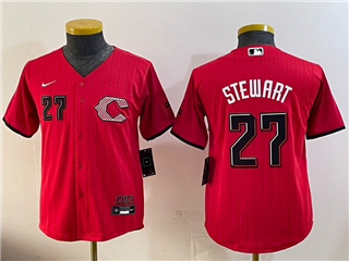 Cincinnati Reds #27 Sal Stewart Youth Red 2026 City Connect Jersey
