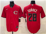 Cincinnati Reds #28 Eugenio Suarez Red 2026 City Connect Jersey