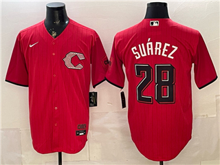 Cincinnati Reds #28 Eugenio Suarez Red 2026 City Connect Jersey