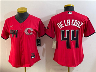 Cincinnati Reds #44 Elly De La Cruz Women's Red 2026 City Connect Jersey