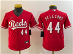 Cincinnati Reds #44 Elly De La Cruz Youth Red Limited Jersey