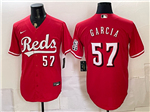 Cincinnati Reds #57 Julian Garcia Red Limited Jersey