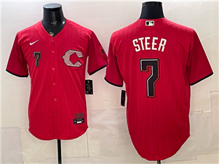 Cincinnati Reds #7 Spencer Steer Red 2026 City Connect Jersey
