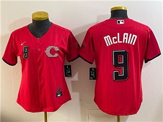 Cincinnati Reds #9 Matt McLain Women's Red 2026 City Connect Jersey