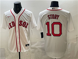 Boston Red Sox #10 Trevor Story White Limited Jersey