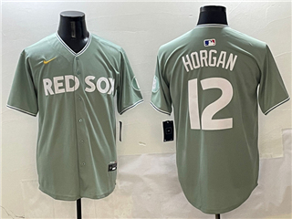 Boston Red Sox #12 Steve Horgan Green 2025 City Connect Limited Jersey