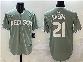 Boston Red Sox #21 Eduardo Rivera Green 2025 City Connect Limited Jersey