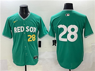 Boston Red Sox #28 Kristian Campbell Green 2025 City Connect Limited Jersey