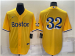 Boston Red Sox #32 Matt Barnes Gold 2021 City Connect Cool Base Jersey