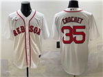 Boston Red Sox #35 Garrett Crochet White Limited Jersey