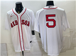 Boston Red Sox #5 Caleb Durbin White Limited Jersey