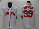 Boston Red Sox #99 Alex Verdugo White Cool Base Jersey