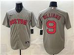 Boston Red Sox #9 Ted Williams Gray Limited Jersey