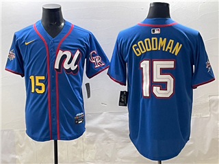 National League #15 Hunter Goodman Blue 2025 MLB All-Star Edition Limited Jersey