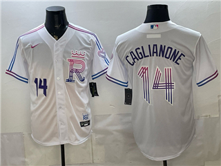 Kansas City Royals #14 Jac Caglianone White 2026 City Connect Jersey