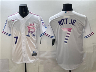 Kansas City Royals #7 Bobby Witt Jr. White 2026 City Connect Jersey