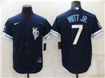 Kansas City Royals #7 Bobby Witt Jr. 2022 Navy City Connect Cool Base Jersey