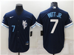 Kansas City Royals #7 Bobby Witt Jr. 2022 Navy City Connect Cool Base Jersey