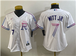 Kansas City Royals #7 Bobby Witt Jr. Women's White 2026 City Connect Jersey