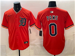 Detroit Tigers Mascot #0 PAWS Orange Limited Jersey