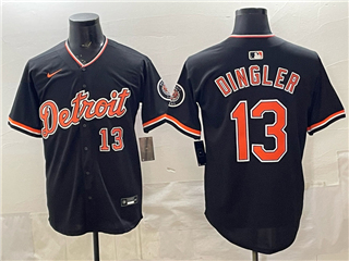 Detroit Tigers #13 Dillon Dingler Alternate Black Limited Jersey