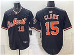 Detroit Tigers #15 Max Clark Alternate Black Limited Jersey