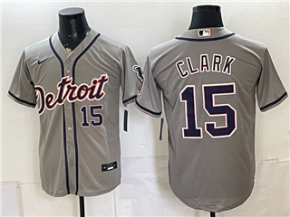 Detroit Tigers #15 Max Clark Gray Limited Jersey
