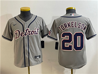 Detroit Tigers #20 Spencer Torkelson Youth Gray Limited Jersey