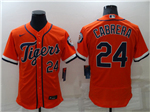 Detroit Tigers #24 Miguel Cabrera Orange Flex Base Jersey