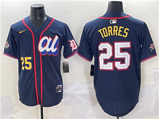 American League #25 Gleyber Torres Navy 2025 MLB All-Star Edition Limited Jersey