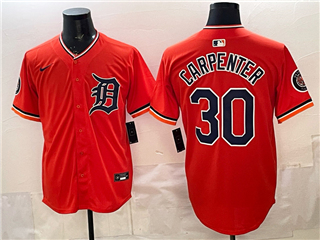 Detroit Tigers #30 Kerry Carpenter Orange Limited Jersey