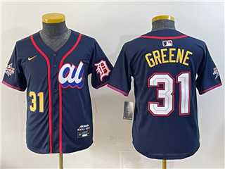 American League #31 Riley Greene Youth Navy 2025 MLB All-Star Limited Jersey