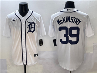 Detroit Tigers #39 Zach McKinstry White Limited Jersey