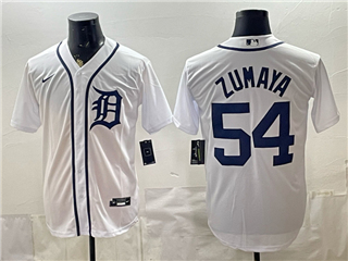 Detroit Tigers #54 Joel Zumaya White Limited Jersey