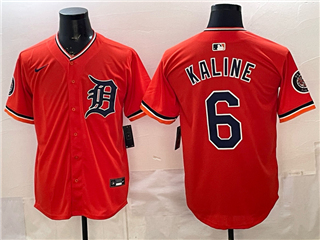 Detroit Tigers #6 Al Kaline Orange Limited Jersey