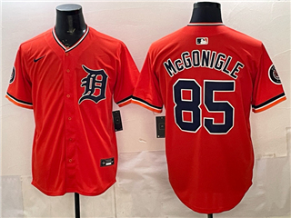 Detroit Tigers #85 Kevin McGonigle Orange Limited Jersey