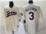 Minnesota Twins #3 Harmon Killebrew Cream Pinstripe Limited Jersey