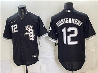 Chicago White Sox #12 Colson Montgomery Black Limited Jersey
