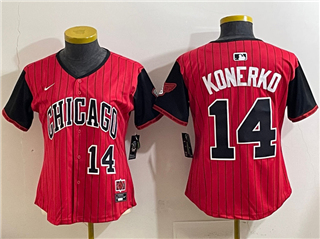 Chicago White Sox #14 Women's Red 2025 City Connect Limited Jersey