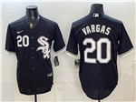 Chicago White Sox #20 Miguel Vargas Black Limited Jersey