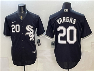 Chicago White Sox #20 Miguel Vargas Black Limited Jersey