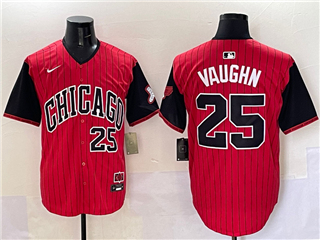 Chicago White Sox #25 Andrew Vaughn Red 2025 City Connect Limited Jersey