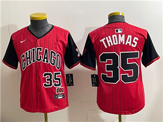 Chicago White Sox #35 Frank Thomas Youth Red 2025 City Connect Limited Jersey