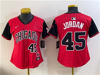 Chicago White Sox #45 Michael Jordan Women's Red 2025 City Connect Limited Jersey