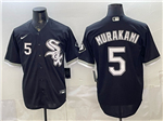 Chicago White Sox #5 Munetaka Murakami Black Limited Jersey