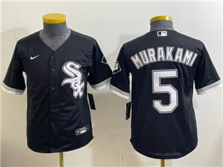 Chicago White Sox #5 Munetaka Murakami Youth Black Jersey