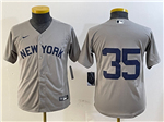 New York Yankees #35 Cody Bellinger Youth Gray Away Limited Jersey